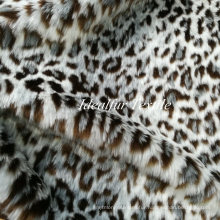 Jacquard Leopard Soft Fake Fur